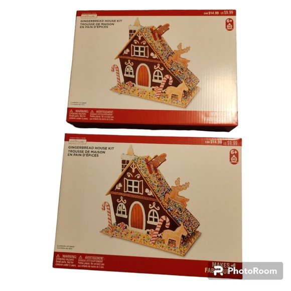 Two Long-Lasting Gingerbread House Kits by Creatology - Picture 1 of 4